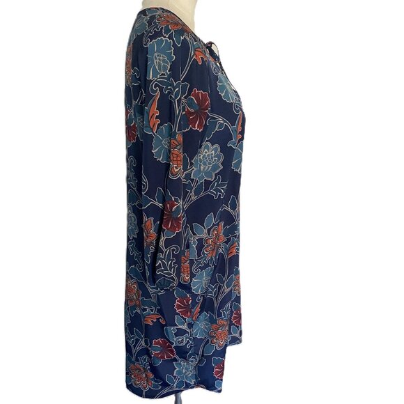 GAP Blue Floral Shift Dress sz S - Picture 3 of 10